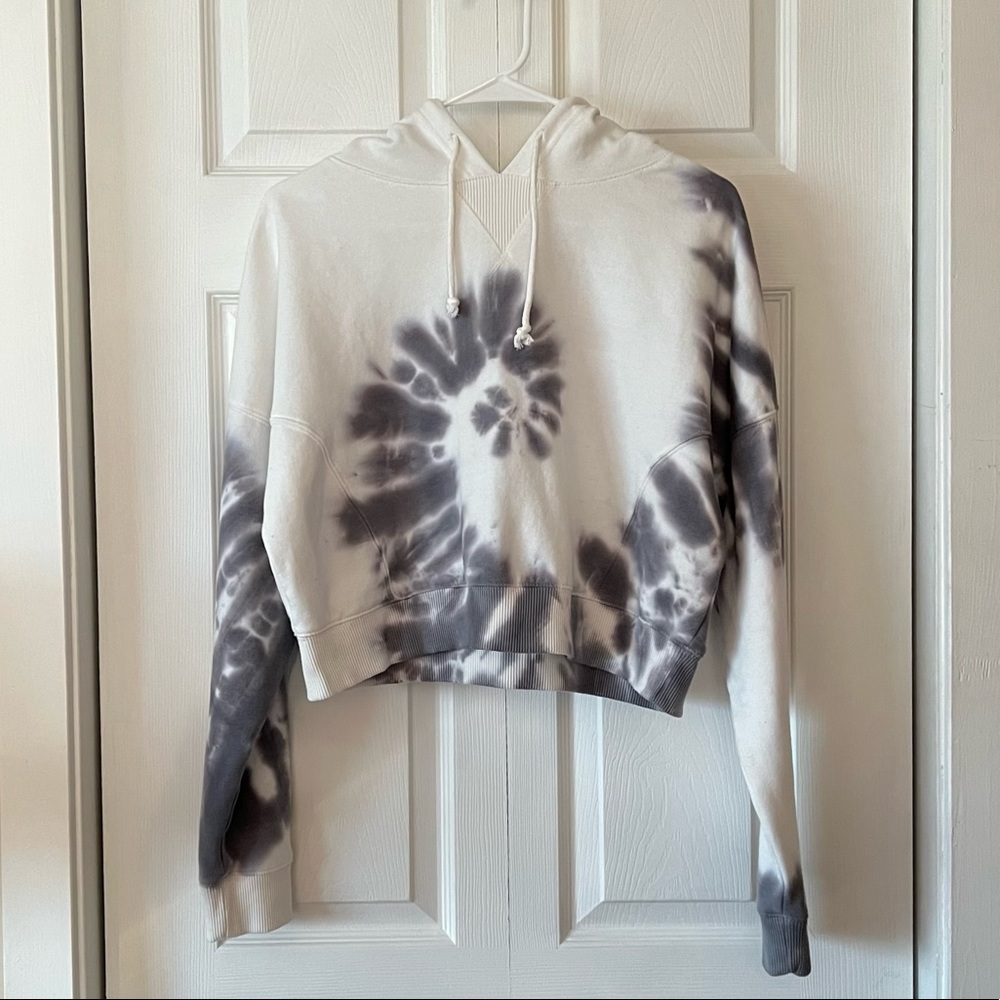 Aeropostale Cropped Tie Dye Hoodie